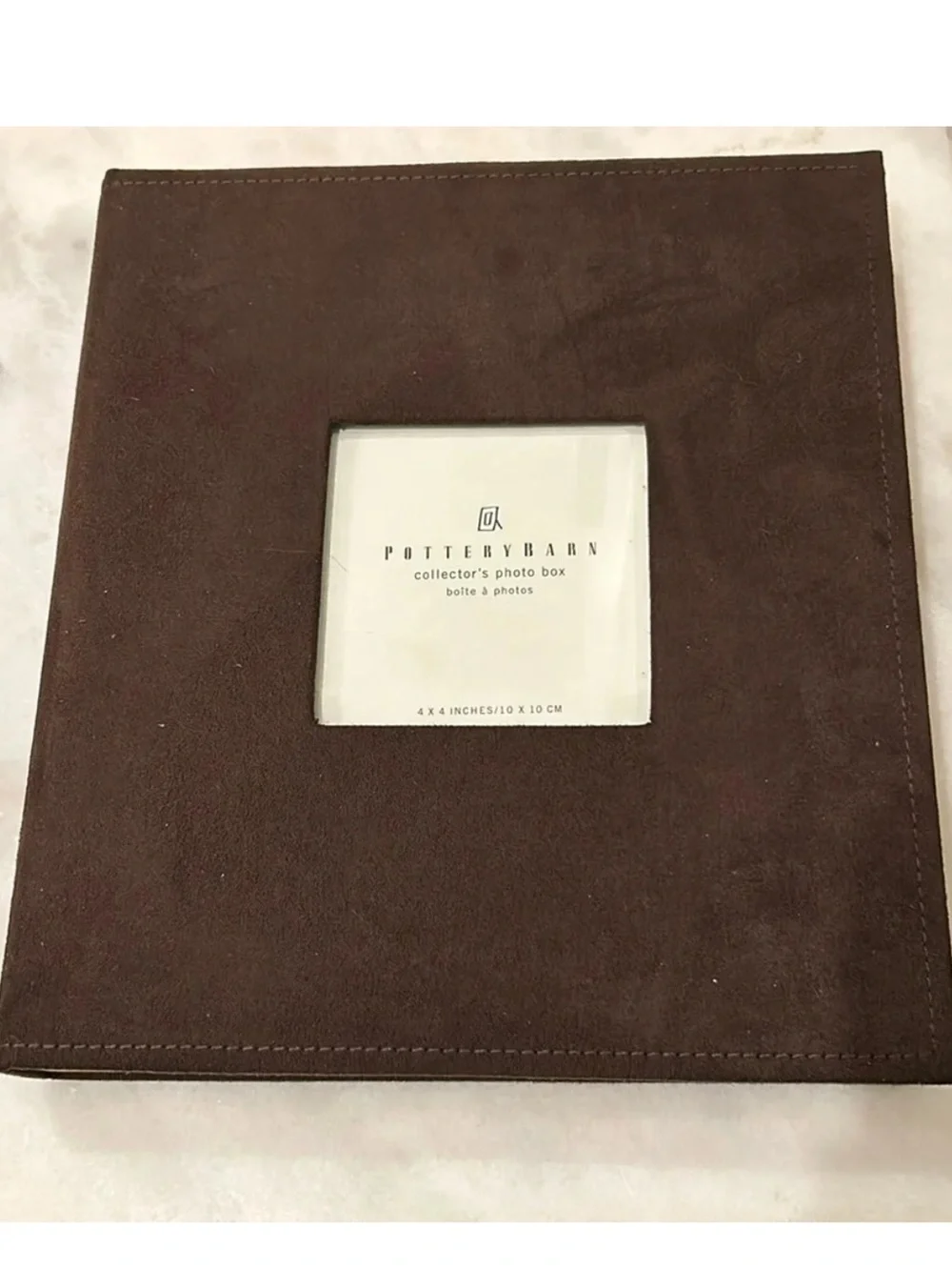 Pottery Barn faux suede  Brown